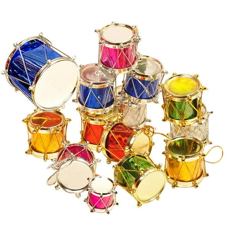 

FRCOLOR 30Pcs Christmas Tree Decor Plastic Xmas Drum Pendant (Mixed Style)
