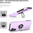 thumbnail image 4 of Galaxy A13 5G Case, Samsung Galaxy A13 5G Case with HD Screen Protector, [Military Grade] Shockproof Protection Case with 360° Magnetic Ring Holder Kickstand Case for Samsung A13 5G, Purple, 4 of 16