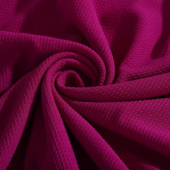Plum Liverpool Bullet Textured Fabric by the yard 4 Way Stretch Solid