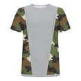 thumbnail image 5 of Dovford Mens Casual Short Sleeve Tops Summer Crew Neck Loose T-Shirt Camouflage Colorblock Shirts Cute Tee Clothes Plus Size, 5 of 5