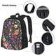 thumbnail image 3 of Easygdp Mushrooms Snails Butterflies Mochila para Niños y Niñas con Set de Caja de Almuerzo y Estuche para Lápices 3 en 1, Mochila Escolar Estampada para Adolescentes, 3 of 7