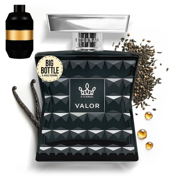 Eternal Valor - Inspired by Designer Spice Vanilla Cologne - 3.4 oz (100ml) - EDP - Long-lasting - Vegan - Clean Ingredients - Cologne Spray for Men- 2000 sprays per bottle