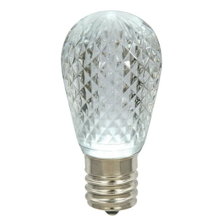 Club Pack of 25 LED Pure White Replacement Christmas Light Bulbs - E26 Base