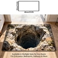 thumbnail image 3 of 3D Trap Carpet Outdoor Rug Modern Area Rug Laundry Room Rug Multi-Functional Elegant Rug Washable Rug Kitchen Rugs Non Visual Trick Rugs with Hole Effect 15.8x23.6 Inch (1Pcs), 3 of 9