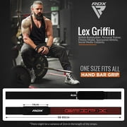 RDX Anti-Slip Soft Cotton Black-Red Weight Lifting Straps