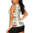 thumbnail image 3 of Lsque Cute Bull Dog Printed Workout Tank Tops for Women, Athletic Sports Tank Tops, Compression Sleeveless Dry Fit Shirts,Sleeveless Yoga Shirt-XX-Large, 3 of 9