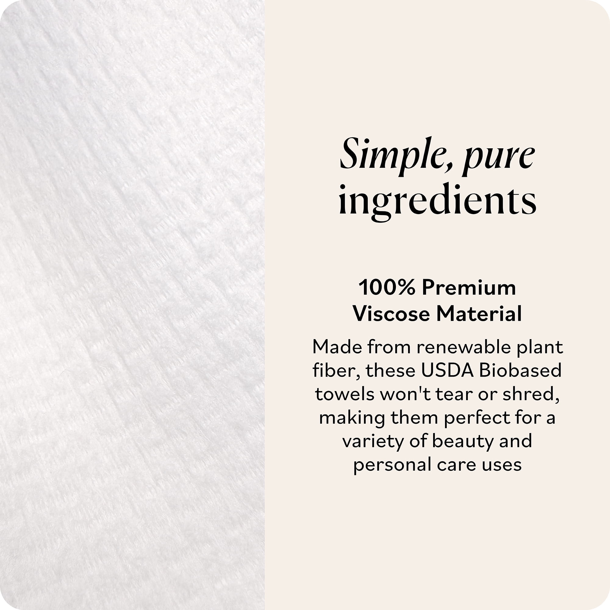 Sky Organics Simply Clean XL Single-Use Face Towels, 30 Count