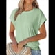 thumbnail image 3 of Blusa de Verano con Cuello Redondo y Mangas para Mujer, Color Verde , Talla M, 3 of 8