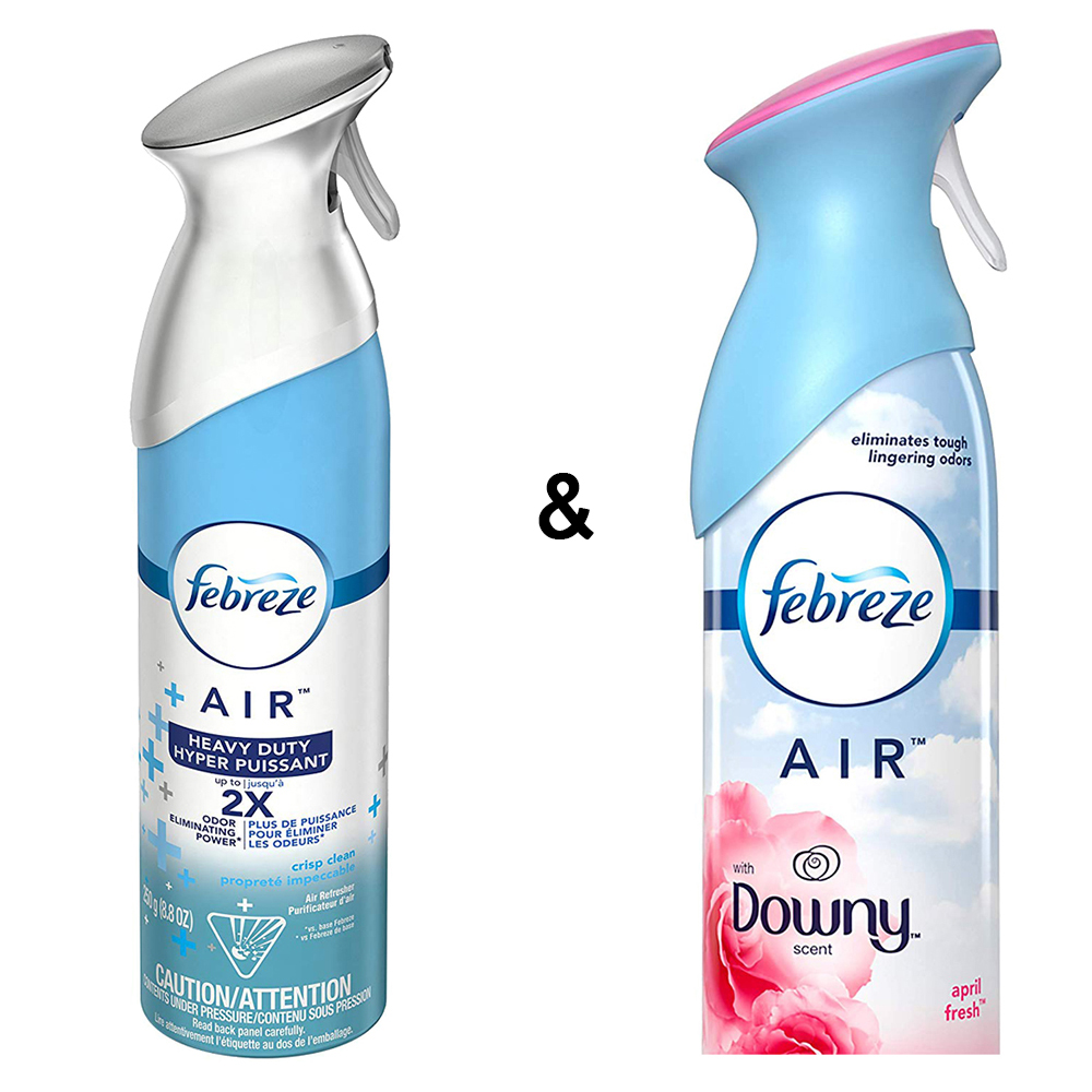AIR Freshener Heavy Duty Crisp Clean (1 Count, 250 g) by Febreze & Air