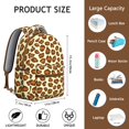 thumbnail image 6 of Leopard Print Backpack for School,Cute School Bag,Schoolbag with Adjustable Shoulder Straps & Padded Back,15.3"x11"x7.1".﻿, 6 of 6