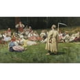 thumbnail image 2 of Wincenty Wodzinowski 18x12 Gold Ornate Wood Frame and Double Matted Museum Art Print Titled - Harvesters Resting (1890), 2 of 4