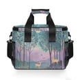 thumbnail image 7 of FORMRS Insulated Cooler Bag 24 Cans Capacity Soft Leakproof Lunch Box with Side Pockets, Purple Forest Scene, 7 of 7