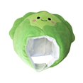 thumbnail image 4 of Sombrero de repollo de peluche para hombres y mujeres, accesorio fotográfico novedoso para cosplay, encantador sombrero de verduras., 4 of 8