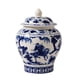 thumbnail image 1 of Tarro de cerámica, tarro de estilo chinoiserie asiático, regalo, artesanías, tarros de porcelana de estilo vintage. Estilo D, 1 of 9