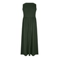 thumbnail image 4 of Erwazi Women's Casual Summer Dress V Neck Sleeveless Midi Tank Dress Loose Nightgown Flowy Sundresses with Pockets, 4 of 5