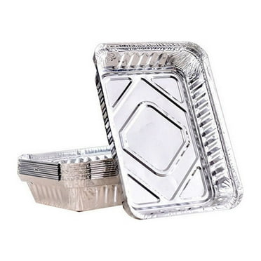 Goilinor 10pcs Chafing Pans Disposable Aluminum Foil Steam Table Deep Pans Roaster Pans