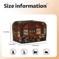 thumbnail image 5 of Picia Log Cabin Inside Print 2 Slice Toaster Cover , Toaster Protector Dustproof Kitchen Appliance Cover, Kitchen Appliance Dustproof Protector, 5 of 7