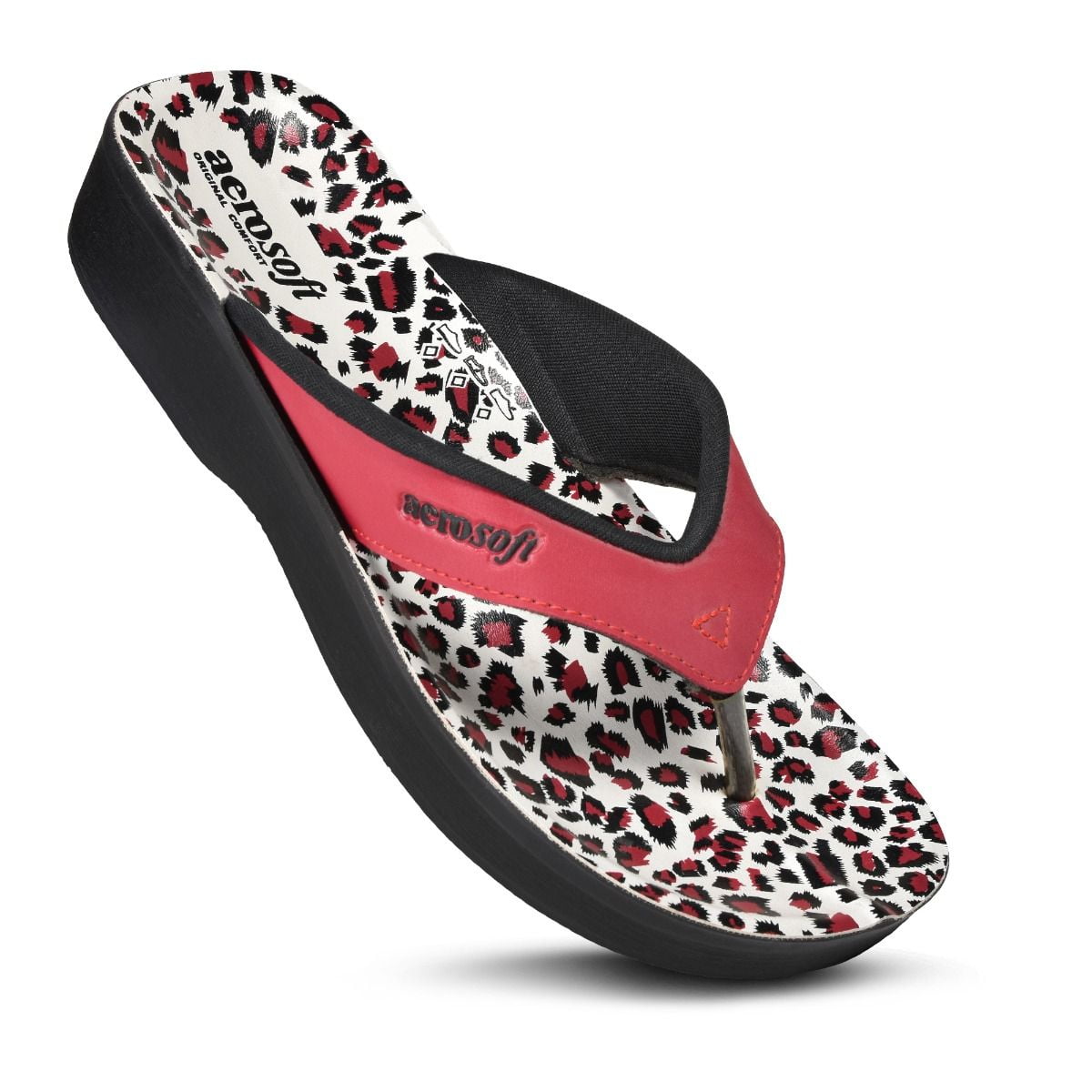 Aerosoft - Aerosoft - Leopard Comfortable Thong Summer Casual Flip Flops for Women - Walmart.com 