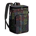 thumbnail image 1 of Science Lab Theme Backpack Cooler, Insulated Leakproof Lunch Bag with Scientific Formula and Knowledge Print for Enthusiasts, 1 of 6
