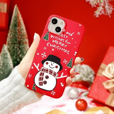 Christmas Santa Claus Elk Phone Case On For iPhone 13 14 15 12 11 Pro Max Mini X XS XR SE 2022 2020 7 8 Plus Soft Silicone Funda