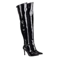 thumbnail image 3 of Womens Black Patent Over the Knee Boots, 3 of 3