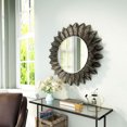 thumbnail image 5 of Zuo A12216 Leaf Round Mirror, Black, 5 of 5