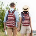 thumbnail image 5 of Yiaed America Flag Glitter Print Backpack, Premium Laptop Backpack, Travel Backpack for Women, Lightweight Backpacks, Comfortable Back Pack-Small, 5 of 7