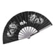 thumbnail image 1 of Abanico de acero inoxidable para práctica de baile, entrenamiento y artes marciales, kung-fu, color negro, 1 of 15