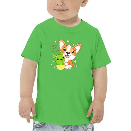 

Corgi W Kawaii Cactus T-Shirt Toddler -Image by Shutterstock 4 Toddler
