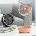 thumbnail image 5 of Lámpara LED de almacenamiento plegable portátil Ventilador USB de escritorio para dormitorio, pared, noche, 5 of 5