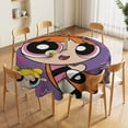 thumbnail image 5 of The Powerpuff Girls Round Tablecloth Print Decorative Table Cover Washable Table Cloths for Dining Party Picnic 60x60in, 5 of 8