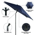 thumbnail image 6 of Mainstays 7.5ft Navy Round Outdoor Tilting Market Patio Umbrella with Push-up Function, 6 of 6