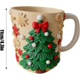 thumbnail image 4 of AuroraX Novelty 3d Christmas Tree Mugs Travel 12 Oz Stainless Steel Liner Cute Coffee Mug with Handle Funny Dishwasher and Microwave Safe Cup Birthday Gifts for Women Men Office Coworkers, 4 of 4