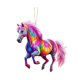 thumbnail image 1 of Colgante de caballo 2D acrílico realista, adorno navideño con lazo para colgar, ideal para amantes de la equitación., 1 of 8