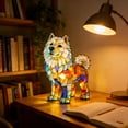 thumbnail image 6 of Tarmeek Easter Night Light Lamp Easter Decorations, Resin 6 Inch Easter Light Up Samoyed Dog Statue Night Light Home Mantel Easter Decor, Indoor Figurine Lamp for Easter Bedroom Ornaments, 6 of 7