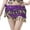Skirt 279# Purple, variant on Sequin Fringe Scarf Wrap for Belly Dance Jazz Performance and Practice with Elegant Tassel Detailing Holiday Party Stage Show