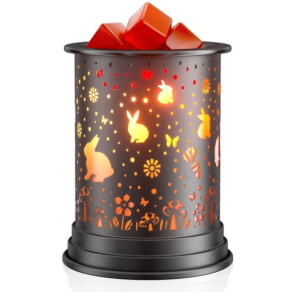 UNTIMATY Metal Wax Warmer Electric Wax Melt Warmer for Scented Wax Candle Oil Burner Melting Night Light for Gift