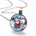 thumbnail image 6 of Santa Claus Riding Sleigh Necklace Personalized Custom Photo Round Pendant Adjustable Stainless Steel Necklaces with Gift Box for Men Women Mothers Valentine's Jewelry Gift, 6 of 6