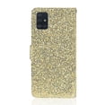 thumbnail image 2 of Samsung Galaxy A71 Case, Dteck Bling Glitter Faux PU Leather Magnetic Closure Multi-Credit Card Slot Cash Holder Wallet Case Phone Cover For Samsung Galaxy A71, Gold, 2 of 7