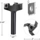 thumbnail image 2 of 12mm Surfacing Router Bit with 3 Inserts, 60mm Cutting Diameter - Compatible with Woodworking Tools, 2 of 5