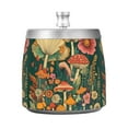 thumbnail image 7 of Yayeee Ashtray with Lid for Cigarette Smokeless Stainless Steel Home Ash Holder, Floral Mushroom, 7 of 7