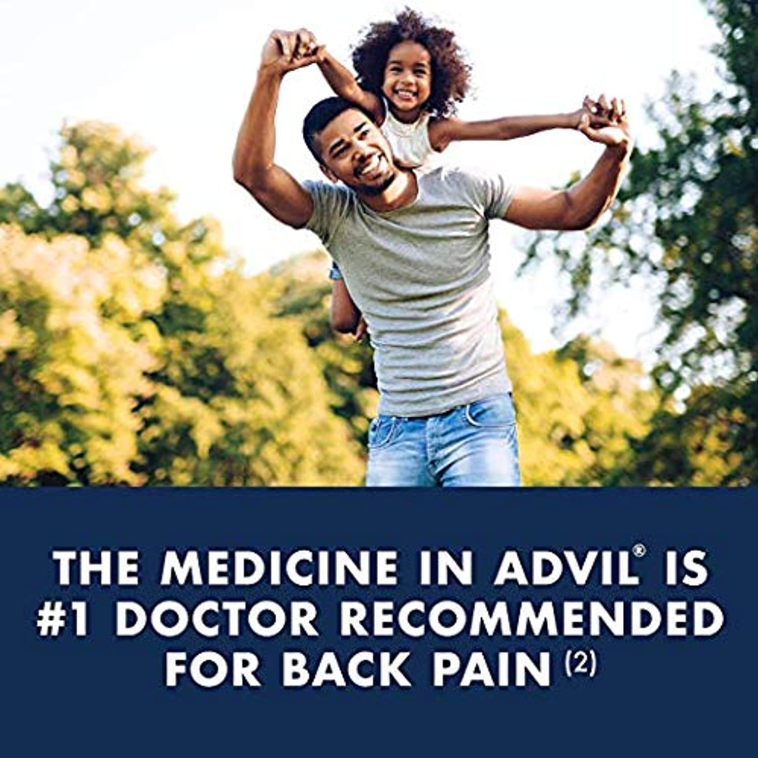 50 Packets of 2 Capsules Pain/Fever  Reliever Coated Tablet, Individually Sealed, 200mg Ibuprofen, Travel Pack (2 Pack)