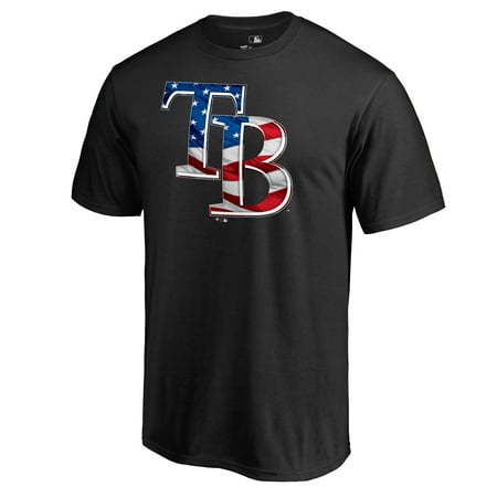Tampa Bay Rays Fanatics Branded 2019 Stars & Stripes Banner Wave Logo T-Shirt -