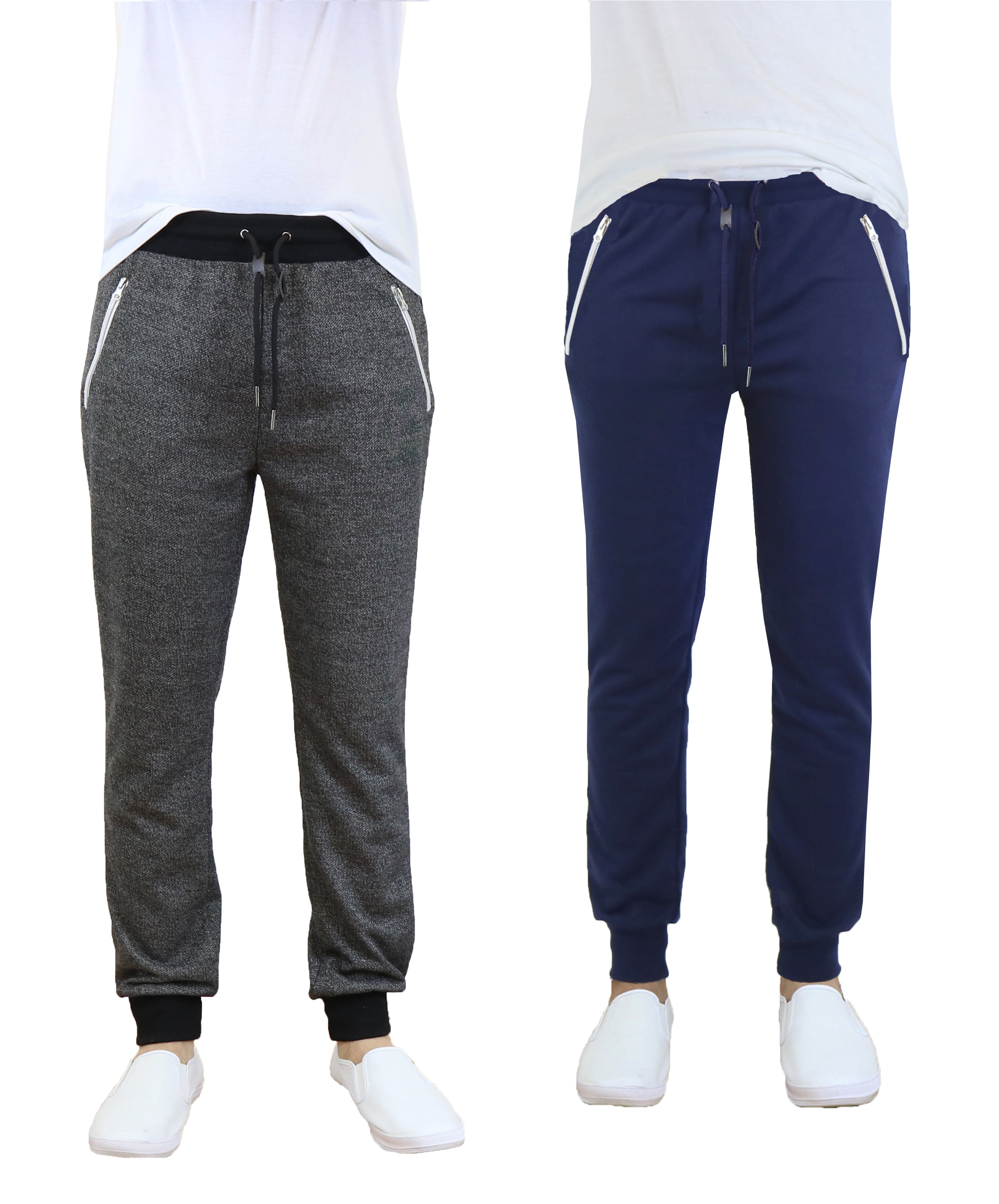 GBH - Men's Jogger Sweatpants With Zipper Pockets (2-Pack) - Walmart