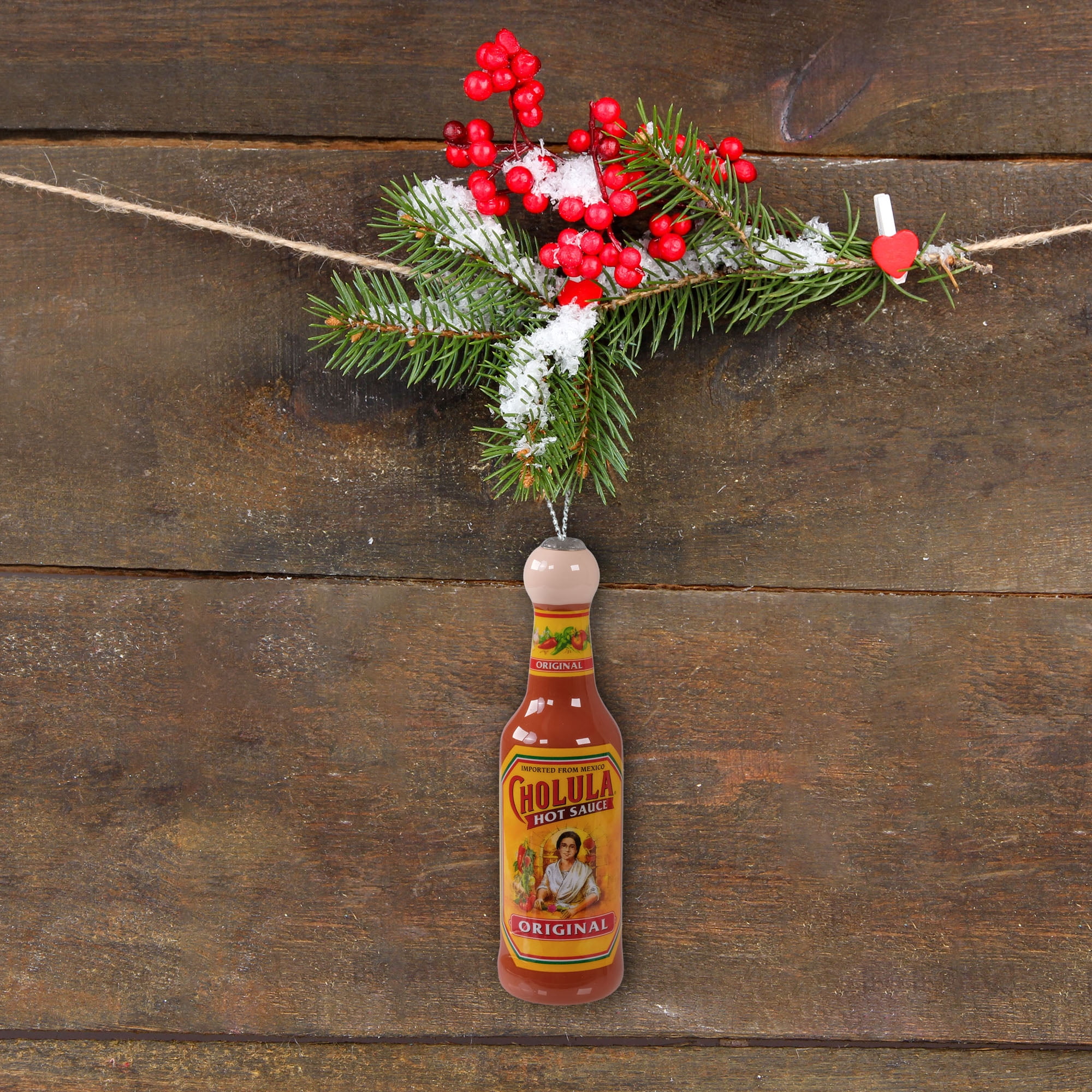 Cholula Hot Sauce Bottle Christmas Ornament – Mini Hanging Decoration