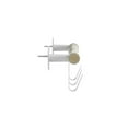 thumbnail image 4 of Resi Coat Wall Rack 3 Hooks, Wood and White, 4 of 7
