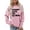 A-Pink458, variant on XIAOCHA Womens Boxed Letter Print Crew Neck Sweatshirt Mom Life Themed Soft Casual Sweatshirts Family Errands Wear Loose Sweat Pullover
