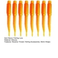 thumbnail image 7 of Xinyolin 8Pcs 8CM/2G Soft Worm Lure Topwater Reverse Thread Elastic Worm Bionic Artificial Leech Bait Saltwater Freshwater Bass Fishing Accessories, 7 of 7