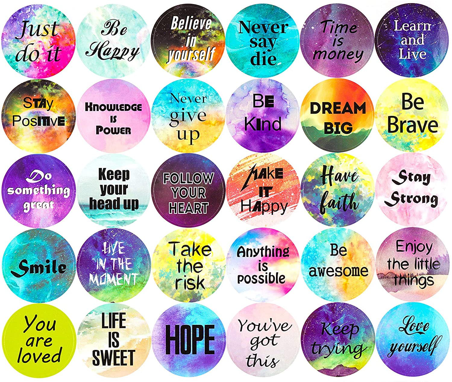 Motivational Quotes Printable Stickers - Printable Word Searches