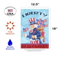 thumbnail image 2 of Toland Home Garden Uncle Sam 4th of July Patriotic Flag Double Sided 12x18 Inch, 2 of 5